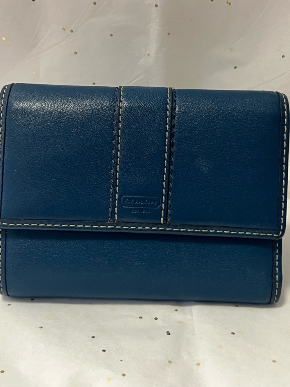 Coach Black Tri-fold Soft Leather Wallet